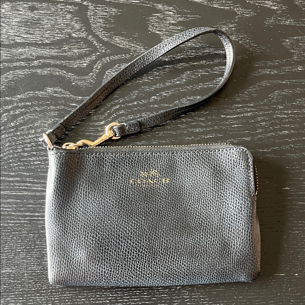 Coach Black Wristlet Clutch